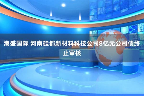 港盛国际 河南硅都新材料科技公司8亿元公司债终止审核
